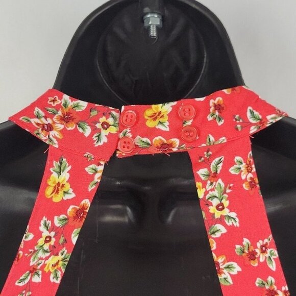 Sunday Mi Amor Floral Backless Halter Dress Coral Size XS NWT - Picture 6 of 12